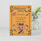 ハローウィンパーティ 招待状 (スタンド正面)