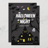 ハローウィンパーティ 招待状 (正面/裏面)