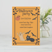 ハローウィンパーティ 招待状 (スタンド正面)