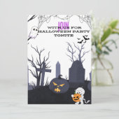 ハローウィンパーティ 招待状 (スタンド正面)