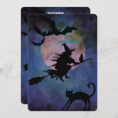 ハローウィンパーティ 招待状 (正面/裏面)