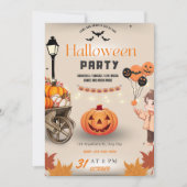 ハローウィンパーティ 招待状 (正面)
