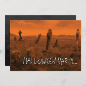 ハローウィンパーティ 招待状 (正面/裏面)