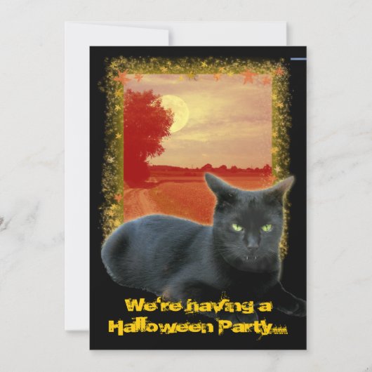 ハローウィンパーティ... 招待状 (正面)