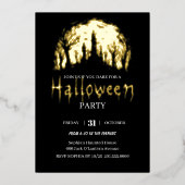 ハローウィンパーティ 箔招待状 (正面)