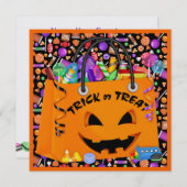 ハローウィンパーティ- SRF 招待状 (正面/裏面)