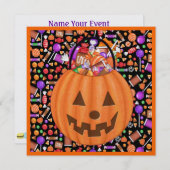 ハローウィンパーティ- SRF 招待状 (正面/裏面)