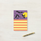 ハローウィンパーティTo-BOOリスト – 飛んでいるこうもり ポストイット (デスク上)