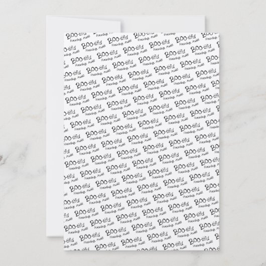 ハローウィン 招待状 (裏面)