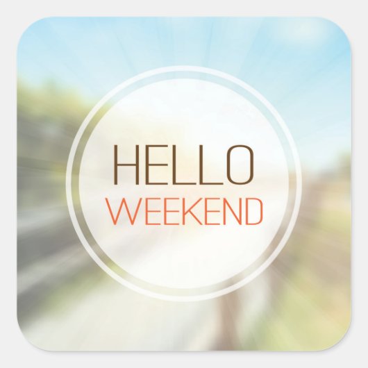 ハローウィークエンド2 スクエアシール (正面)