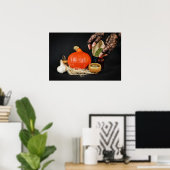 ハローウィーゲン魔女の手の明るいバージョン ポスター (ホームオフィス)