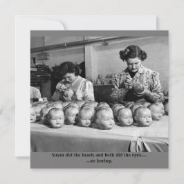 ハローウィードの不気味な人形工場カード サンキューカード