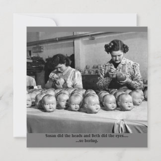 ハローウィードの不気味な人形工場カード サンキューカード