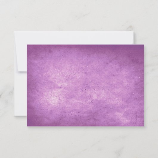 ハローウィーンウェディングRSVP不気味な木とカラス 出欠カード (裏面)