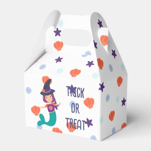 ハローウィーンパステルマーメイドウィッチハットホワイト フェイバーボックス (正面サイド)