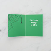 ハローウィーンリトルウィッチトリックまたはトリート カード (内部)