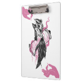 ハローウィーンレイブンとロータスハンズアートスパイラルノートボ クリップボード (左)