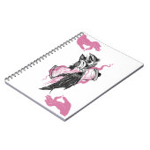 ハローウィーンレイブンとロータスハンズアートスパイラルノートボ ノートブック (左側)