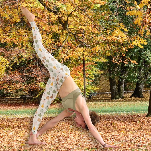 ハローウォーターの色のカボチャのパターンオールオーバープリント レギンス