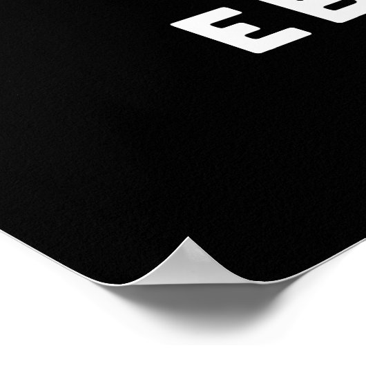 ハローエビ体おもしろいエビすしプリン濃色BG ポスター (角)