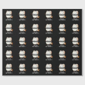 ハローエビ体おもしろいエビすしプリン濃色BG ラッピングペーパー (フラット)