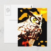 ハローエンフクロウ ポストカード (正面/裏面)