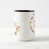 ハローオータムウィズリーフデザイン ツートーンマグカップ (中央)