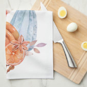 ハローオータムカラーカボチャ キッチンタオル (四つ折り)