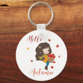 ハローオータムキーチェーン秋テーマキーチェーン キーホルダー (正面)