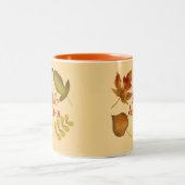 ハローオータムゴールデ離れンカスタム文字 ツートーンマグカップ (中央)