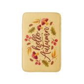 ハローオータム秋ホームデコールオータムカラーズ バスマット (正面縦)