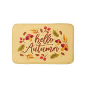ハローオータム秋ホームデコールオータムカラーズ バスマット (正面)