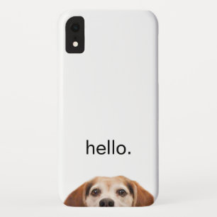 ハローカイおもしろいトスマイルビーグルドッグモダントレンディー iPhone XRケース
