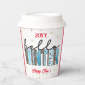 ハローカスタマイズ冬 紙コップ (正面)