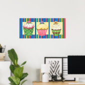 ハローカップケーキ – SRF ポスター (ホームオフィス)