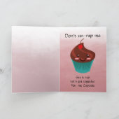 ハローカップケーグリーティングカードウォーター色 カード (内部)