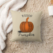 ハローカボチャ水彩おもしろい秋秋 クッション (ブランケット)
