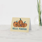 ハローカボチャ空白の秋秋カボチャ カード (正面)