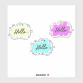 ハローカラフル文字 シール (シート)