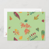 ハローカラフル紅葉はがき ポストカード (正面/裏面)