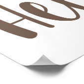 ハローカリグラフィフェザー歓迎ポスター ポスター (角)