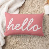 ハローガーリータイポグラフィ ランバークッション (ブランケット)