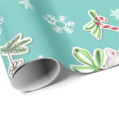 ハローキッテンクリスマスラッピング紙 ラッピングペーパー (ロールコーナー)