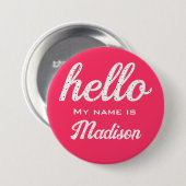 ハローキュートカラフルハローの好意 缶バッジ (正面&裏面)