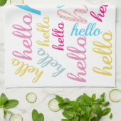 ハローキュートカラフルハローギフト キッチンタオル (折り畳み)