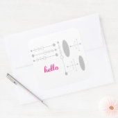 ハローキュートカラフルハローギフト スクエアシール (封筒)