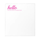 ハローキュートカラフルハローギフト ノートパッド (正面)
