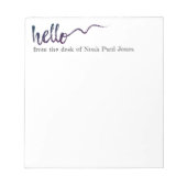 ハローキュートカラフルハローギフト ノートパッド (正面)