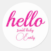 ハローキュートカラフルハローギフト ラウンドシール (正面)