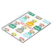 ハローキュートカラフルハロー ノートブック (左側)